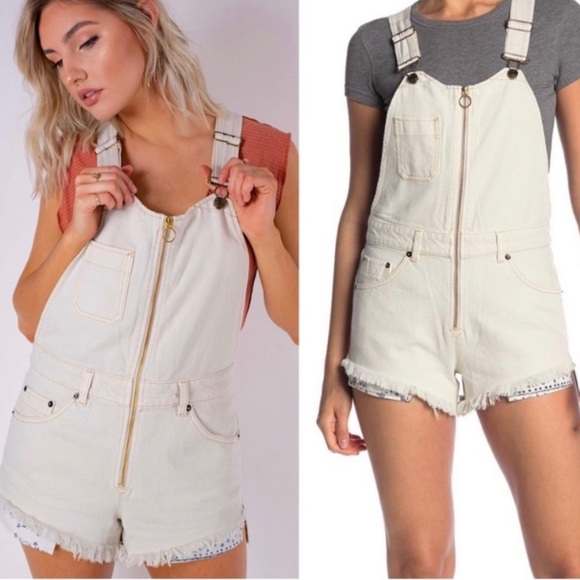 Free People Denim - Free People Sunkissed Denim Overalls